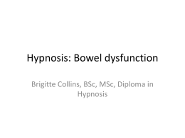 Hypnosis applied to medicine