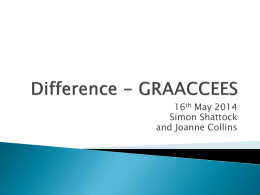 Difference - GRAACCEES