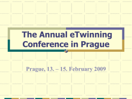 The Annual eTwinning Conference in Prague