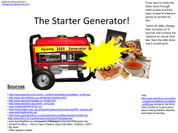 The Starter Generator!