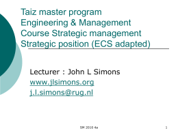 Taiz master program Engineering & Management Course
