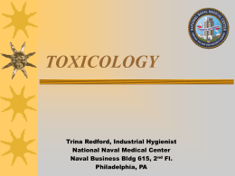 TOXICOLOGY - American Industrial Hygiene Association