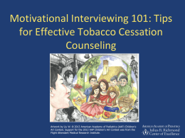 Training Pediatricians in Smoking Cessation Counseling