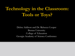 The Effect of Hand-Held Technology on Student Achievement