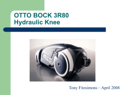 OTTO BOCK 3R80 Hydraulic Knee
