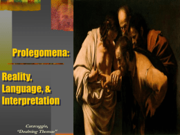 Reality and Interpretation of Scripture:
