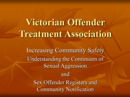 Victorian Offender Treatment Association