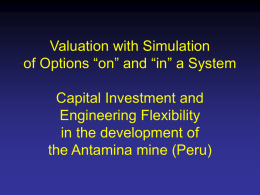 Option Approach to Capital Investment and Engineering
