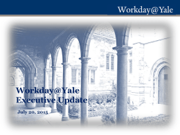 Workday Update