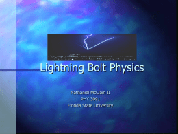 Lightning Bolt Physics