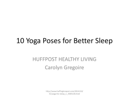 10 Yoga Poses for Better Sleep