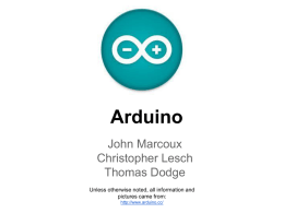 Arduino - EECS @ University of Michigan