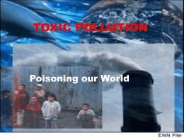 TOXIC POLLUTION - University of Florida