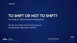 To shift or not to shift?