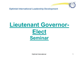 Leading Your Team - Optimist Leaders