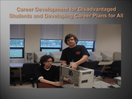 Providing Meaning Career Development Activities