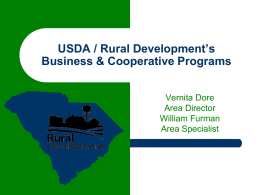 Rural Developments Business & Cooperative Programs
