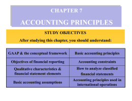 Accounting Principles - Information Resources & Technology