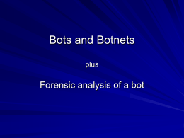 Bots and Botnets