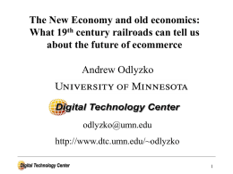 The New Economy and old economics: what 19th century