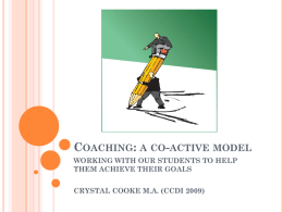 Coaching: a co-active model - CCDI-