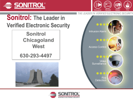 Sonitrol Sales Presentation