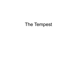 The Tempest - English: Miss Stephanie