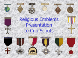 Religious Emblems Presentation