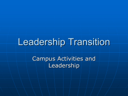 Leadership Transition