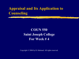 Applied Research Methods for Counselors