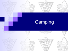 CAMPING - Scout Center