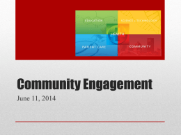 Community Engagement - University of Rochester Medical Center