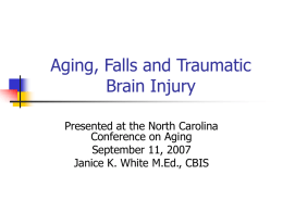 Aging, Falls and Traumatic Brain Injury