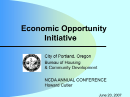 Portland Economic Opportunity Initiative