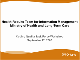 Health Results Team for Information Management