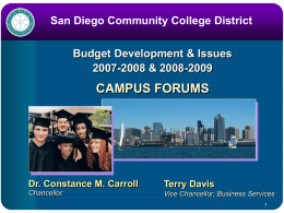 Bridging Rivers of Change” - San Diego Miramar College