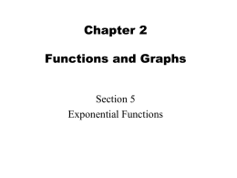 Chapter 1 Linear Equations and Graphs