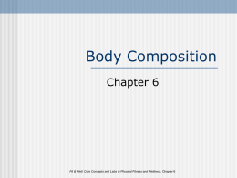 Body Composition - Mrs. Miller's Site