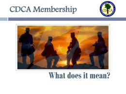 CDCA MISSION - Charleston Defense Contractors Association