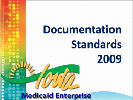 Documentation Standards 2009