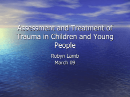 Treatment of Trauma in Children and Young People Lightning