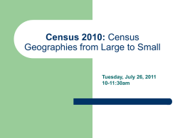 Data from the Census Bureau: Censuses, Surveys & Tools