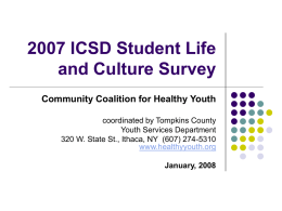 2007 ICSD Student Life and Culture Survey