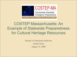 COSTEP: A Statewide Approach to Area