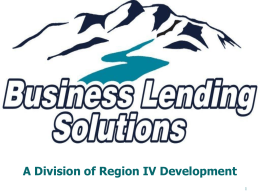 Certified Development SBA 504 Loan Program