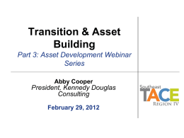 Transition & Asset Building