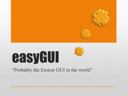 easyGUI - TeCoEd