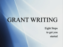 GRANT WRITING - The Center for Effective Learning