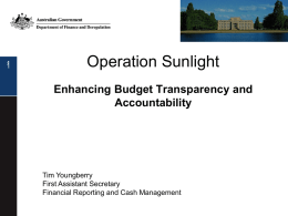 Operation Sunlight - Enhancing Budget Transparency and