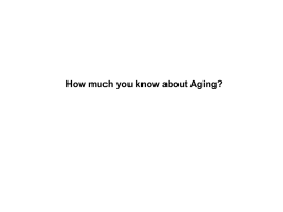 Aging Info Database Project